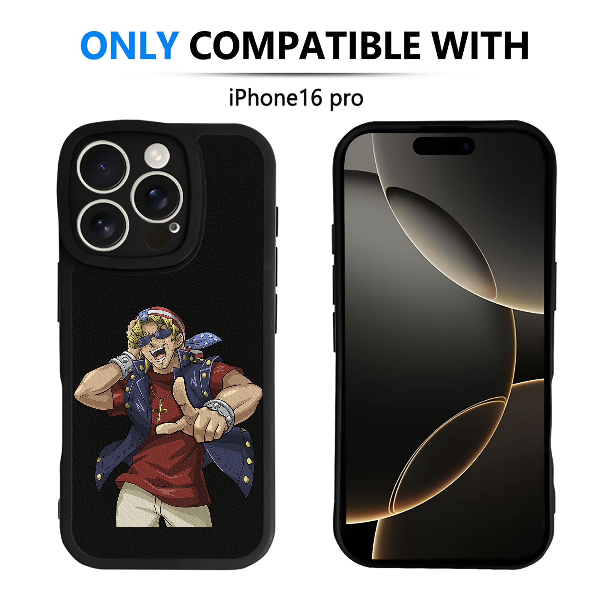 （画像用） 遊☆戯☆王 Yu-Gi-Oh! 【iPhone 16シリーズ対応】シリコンスマホケース（レザー調） 材質：シリコン